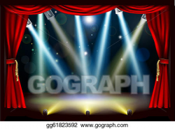 Vector Art - Spotlight theatre stage. EPS clipart gg61823592 ...