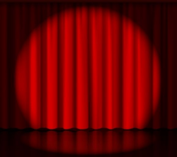 Spotlight on stage curtain by Microvector on @creativemarket ...