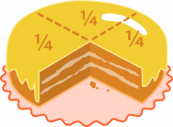 Clipart - Quartered Cake
