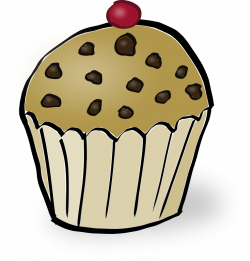 Clipart - Chocolate Chips Muffin