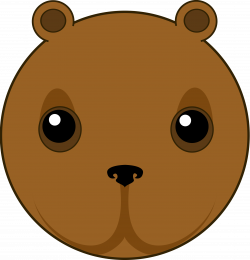 Clipart - cute bear head