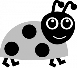 Grey Ladybug Clip Art at Clker.com - vector clip art online, royalty ...
