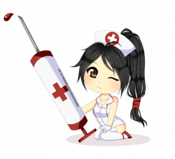 Chibi Nurse akali by Hyldenia on DeviantArt