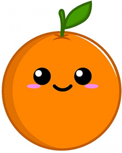 Amazon.com: Cute Kawaii Anime Fruit Cartoon Emoji - Orange ...