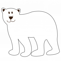 28+ Collection of Polar Bear Clipart Black And White | High quality ...