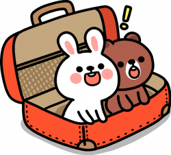 travel suitcase luggage cute kawaii cartoon travelling...