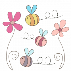 Cute Flowers and Bees PNG by HanaBell1 on DeviantArt