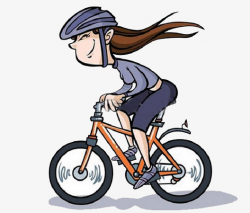A Girl Riding A Bike, Bicycle, Flew, Girl PNG Image and Clipart for ...