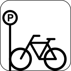 Cycle Bicycle Parking: Graphic Symbol, Icon, Pictogram For ...