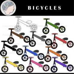 Bicycle Clipart - Transportation Clipart - Color Clipart - Vehicle Clipart