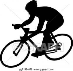 Vector Art - Cycle racing silhouette. Clipart Drawing ...