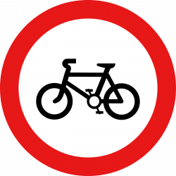 Clipart - Roadsign no cycles