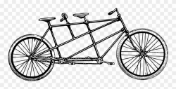 The Tandem - Vintage Tandem Bike Png Clipart (#2017504 ...