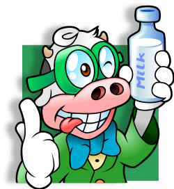 Clipart - Nerd cow avatar