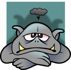 Clipart - Depressed Troll avatar