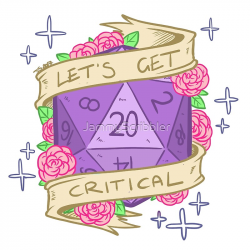 d20 - Let's Get Critical | Art Print