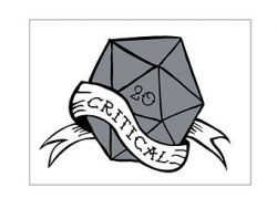 Critical Hit d20 illustration sign dungeons and dragons rpg ...