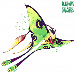 Dungeons and Drawings: Luna Moth