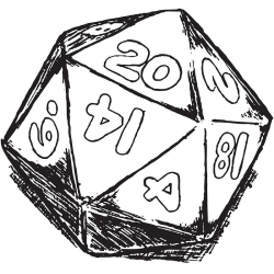 D20 Dice' Greeting Card by hinomaru17 | Box lid in 2019 ...