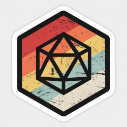 Retro 70s D20 Icon | Roleplaying Game