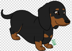 Dachshund Puppy Cartoon Animation , cute dog transparent ...