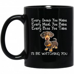 Dog Dachshund Mug I'll Be Watching You Coffee Mug Tea Mug ...