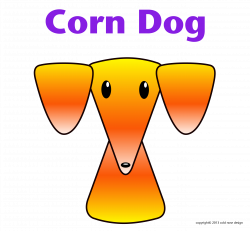 Halloween Corn Dog Design for shirts, cards, gifts. http://www ...