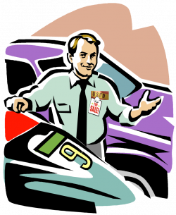 preowned-car-salesman.png - Clip Art Library