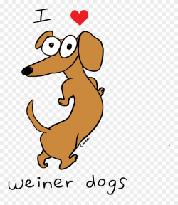 I Heart Dachshund Weiner Dogs - Dachshund Clipart (#452314 ...