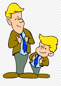 Manners Clip Art - Dad And Son Clipart - Png Download ...