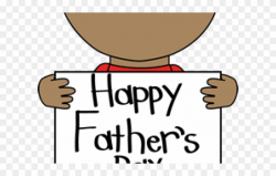 Father`s Day Clipart Father Child - Black And White Father's ...
