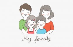 family #love #mom #dad - Draw A Happy Family #2063595 - Free ...