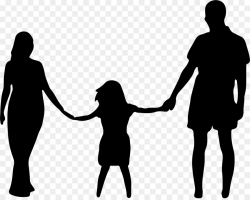 Love Black And White clipart - Father, Mother, Child ...