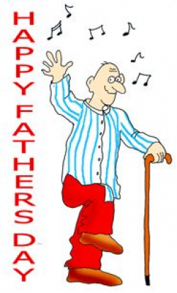 happy fathers day dancing old father | Clipart | Happy ...