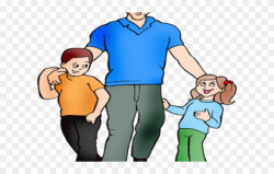 Fathers Day Clipart Child - Single Parent Clip Art - Png ...