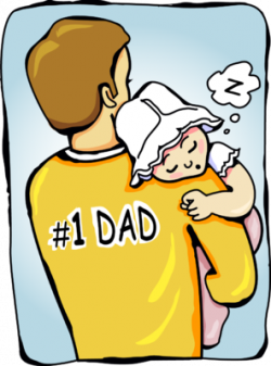 Image: Baby Sleeping On Fathers Shoulders | Christart.com