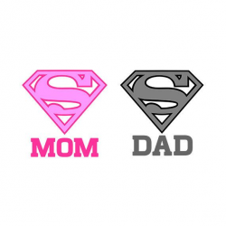 Supermom svg superdad svg super dad clipart super mom ...