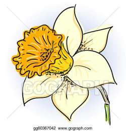 Daffodil Clip Art - Royalty Free - GoGraph