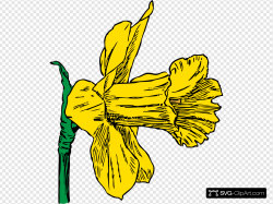 Daffodil Bloom Clip art, Icon and SVG - SVG Clipart