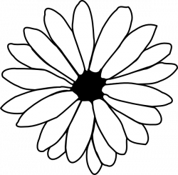 Flower Outline Clip Art at Clker.com - vector clip art online ...