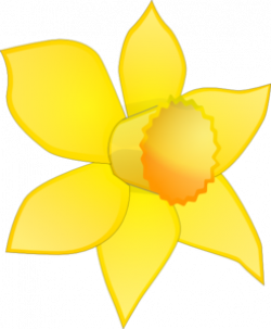 Daffodil Image Stripped Clip Art at Clker.com - vector clip ...