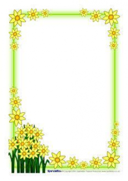 Daffodil Microsoft Borders Clipart | Gratitude | Page ...