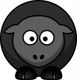 Black Sheep Without Flower Clip Art at Clker.com - vector clip art ...