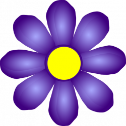 Violet Flower Clip Art at Clker.com - vector clip art online ...