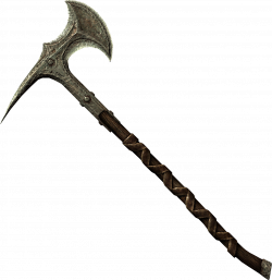 Iron Battleaxe (Skyrim) | Pinterest | Weapons, Iron and Blade