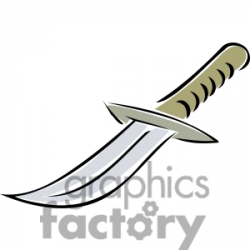 cartoon knife clipart. Royalty-free clipart # 173714