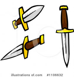 Daggers Clipart #1106632 - Illustration by Cartoon Solutions