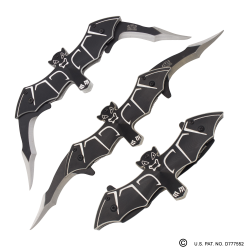 10.5 Inch Bat Knife Black Folding Knife – Panther Wholesale