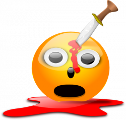 Stabbed Smiley Clip Art at Clker.com - vector clip art online ...