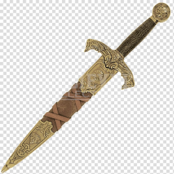 King Arthur Dagger Knife Sword Scabbard, coins transparent ...